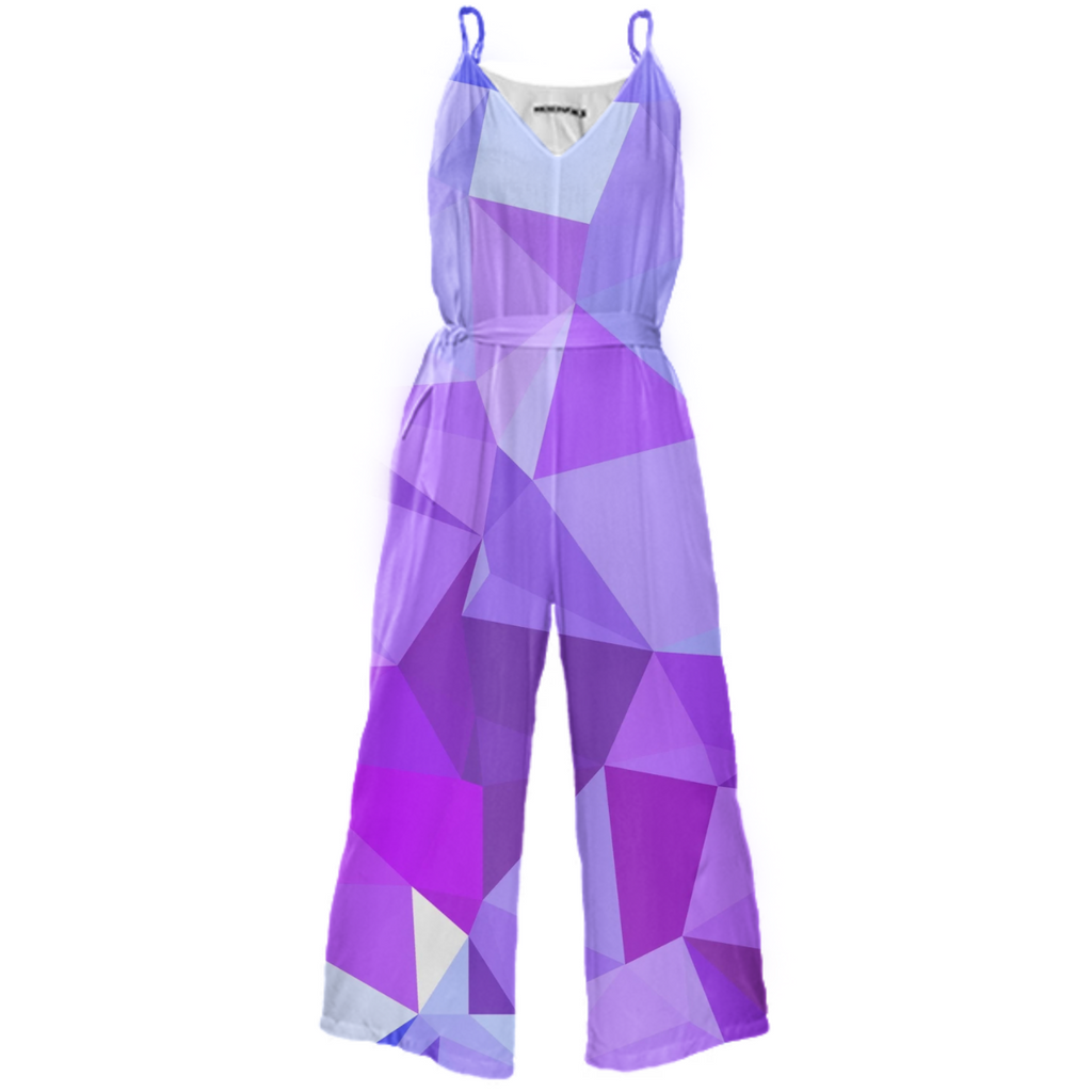 polygonal purple and blue