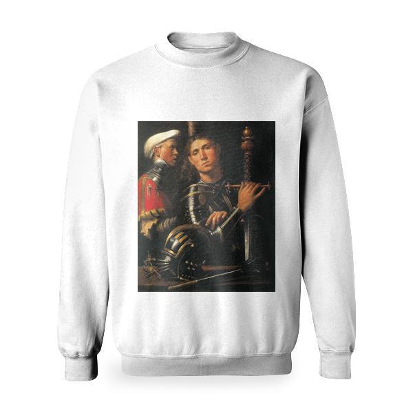Portrait Of Warrior With His Equerry Basic Sweatshirt