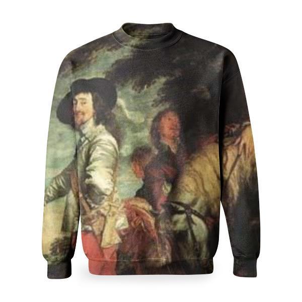 Charles I At The Hunt Basic Sweatshirt