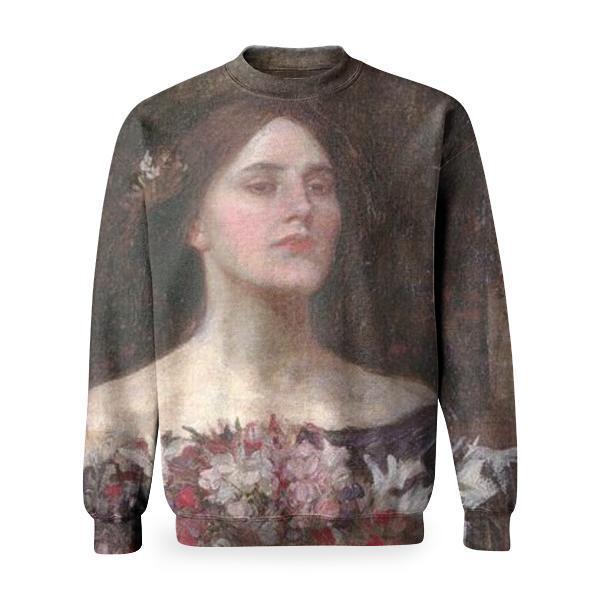 Gather Ye Rosebuds Or Ophelia Basic Sweatshirt