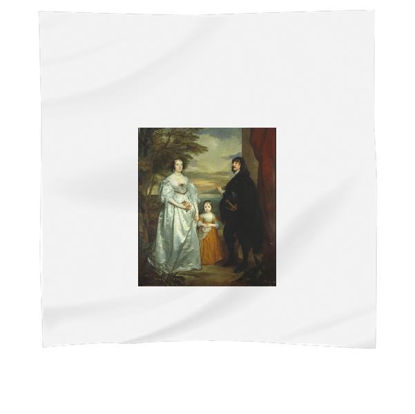 James Seventh Earl Of Derby His Lady And Child Scarf
