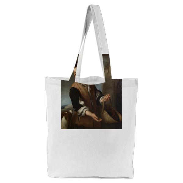 Boy With A Dog Tote Bag