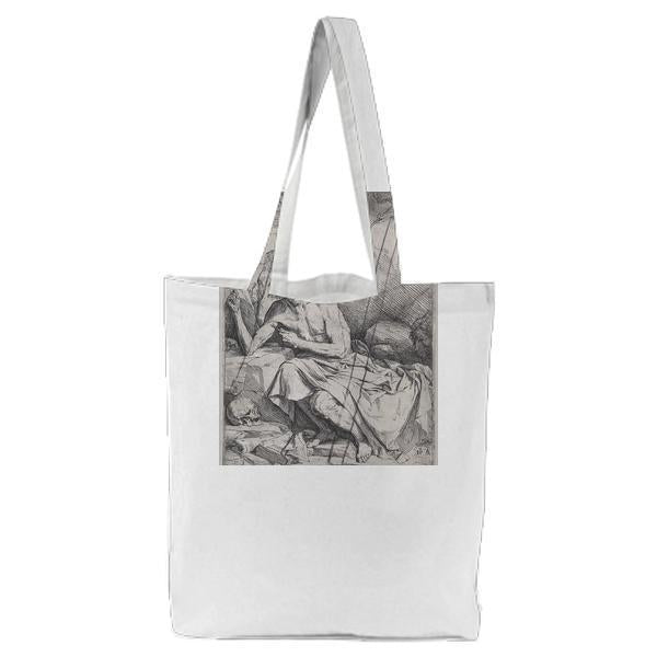 Saint Jerome Hearing The Trumpet Of The Last Judgment Tote Bag