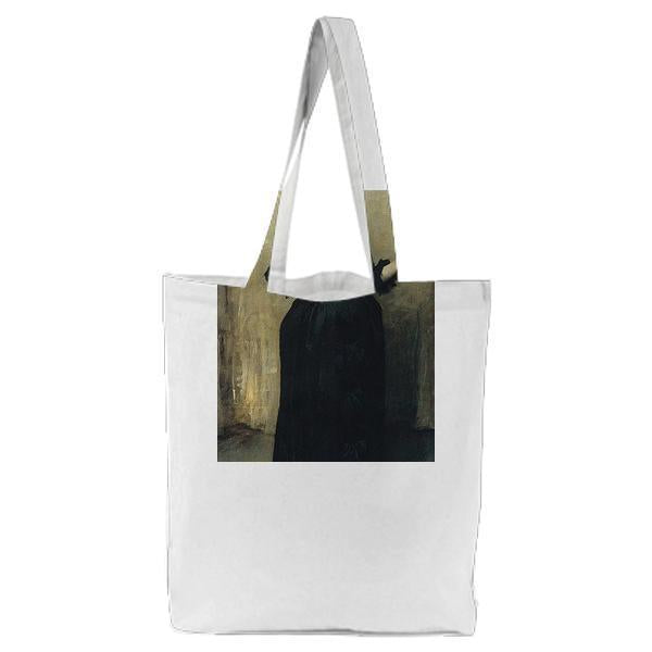 Lady With The Rose Charlotte Louise Burckhardt Tote Bag