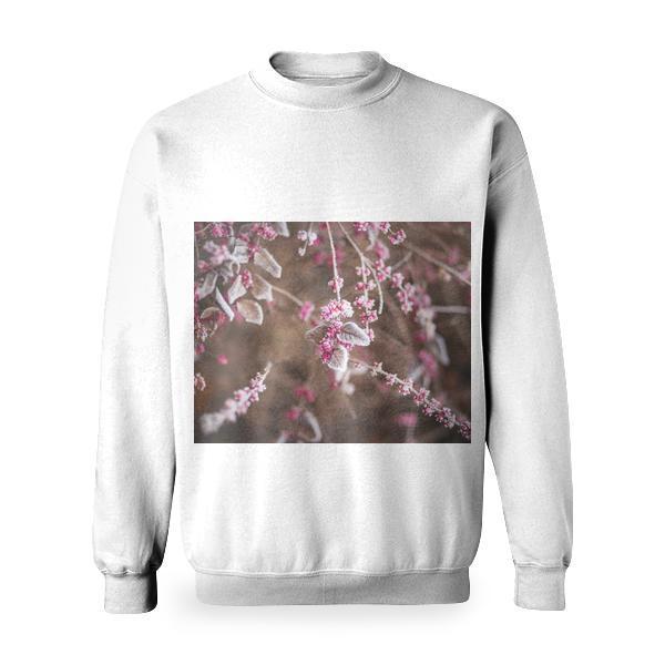 Nature Winter Frozen Raspberries Basic Sweatshirt