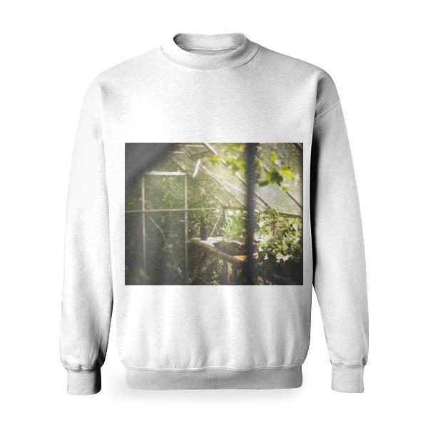 Nature Glass Leaves Plants Basic Sweatshirt
