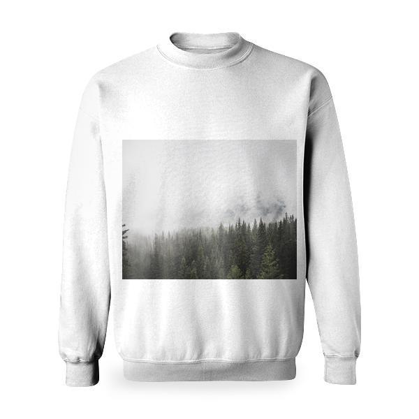 Snow Dawn Landscape Nature Basic Sweatshirt