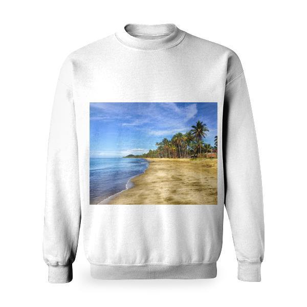 Ocean View Under Blue Sky Basic Sweatshirt