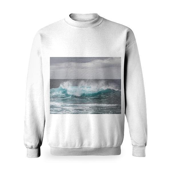 Sea Water Waves During Daytime Basic Sweatshirt