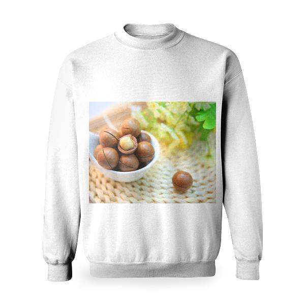 Food Healthy Nuts Bowl Basic Sweatshirt