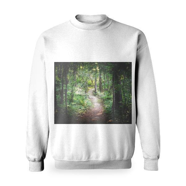 Way In Forest During Daytime Basic Sweatshirt