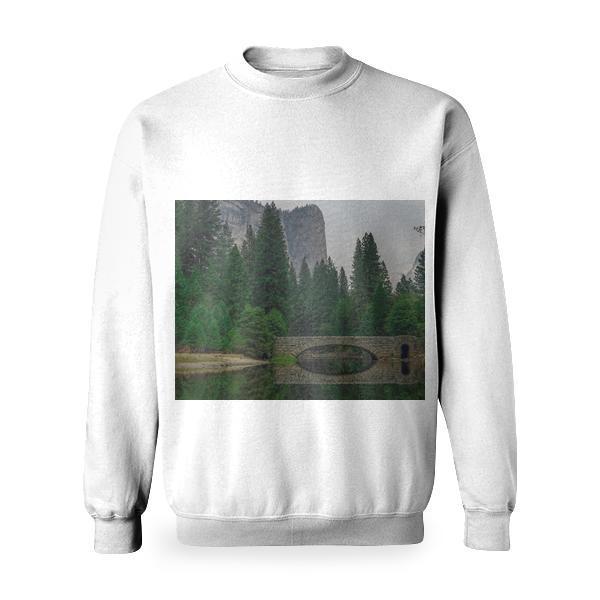 Mountains Nature Water Rocks Basic Sweatshirt