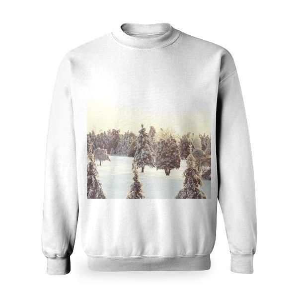 Snow Nature Trees Winter Basic Sweatshirt
