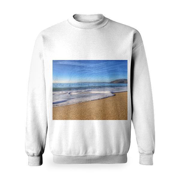 Sea Waves At Beach During Daytime Basic Sweatshirt