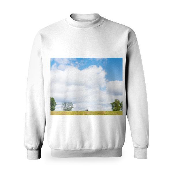 Nature People Clouds Trees Basic Sweatshirt