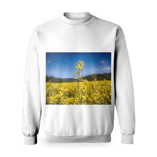 Nature Sunny Field Plants Basic Sweatshirt