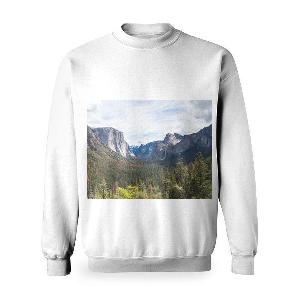 Landscape Mountains Nature Sky Basic Sweatshirt