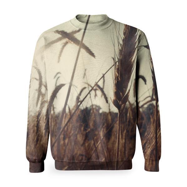 Nature Field Agriculture Cereals Basic Sweatshirt