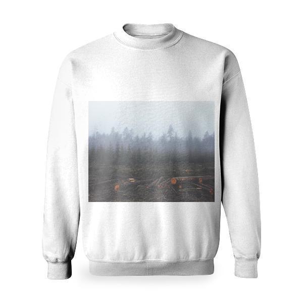 Wood Nature Forest Fog Basic Sweatshirt