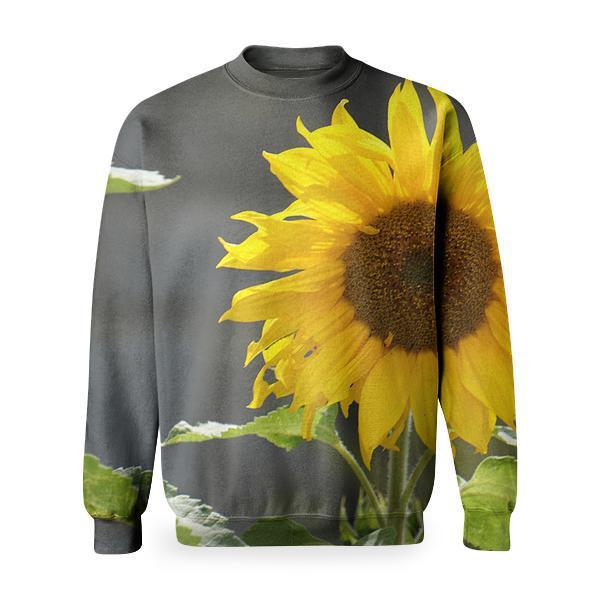 Yellow Sunflower Basic Sweatshirt