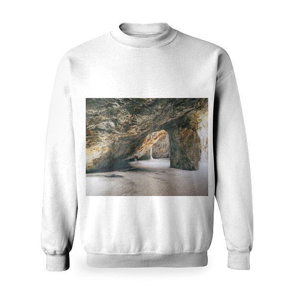 Gray And Brown Rock On Gray Sand Basic Sweatshirt