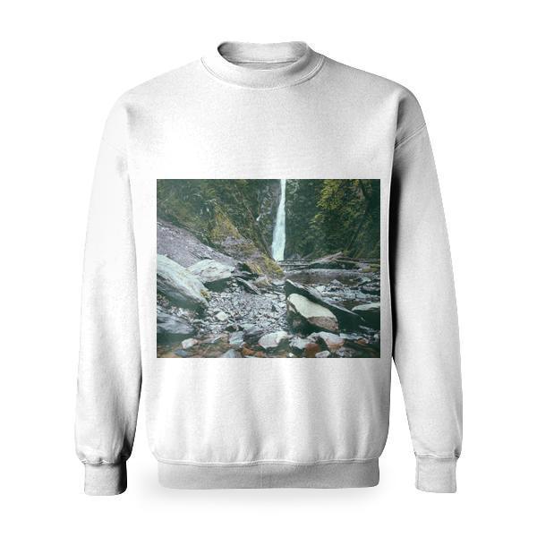Wood Landscape Nature Rocks Basic Sweatshirt