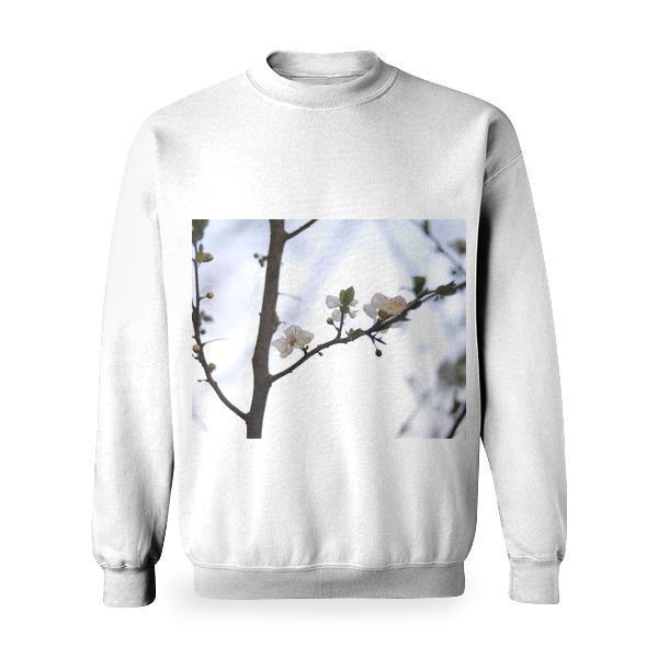 Nature Flowers Branches Petals Basic Sweatshirt