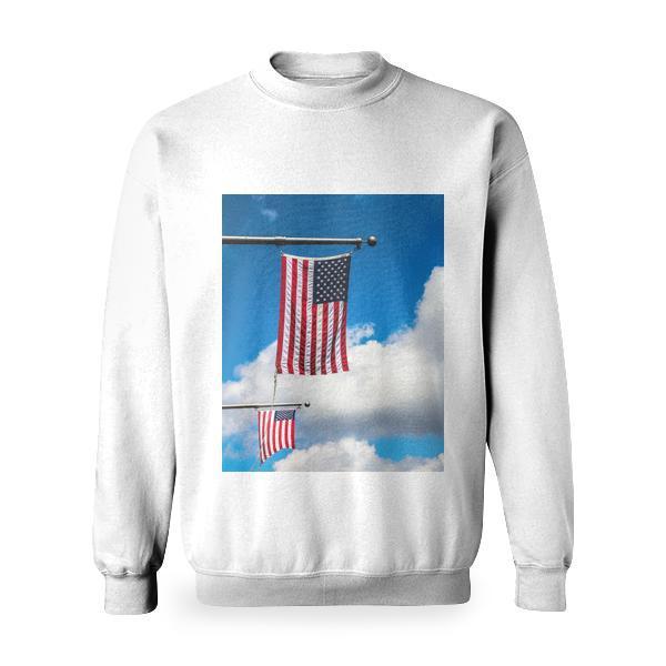 Nature Sky Clouds Flags Basic Sweatshirt