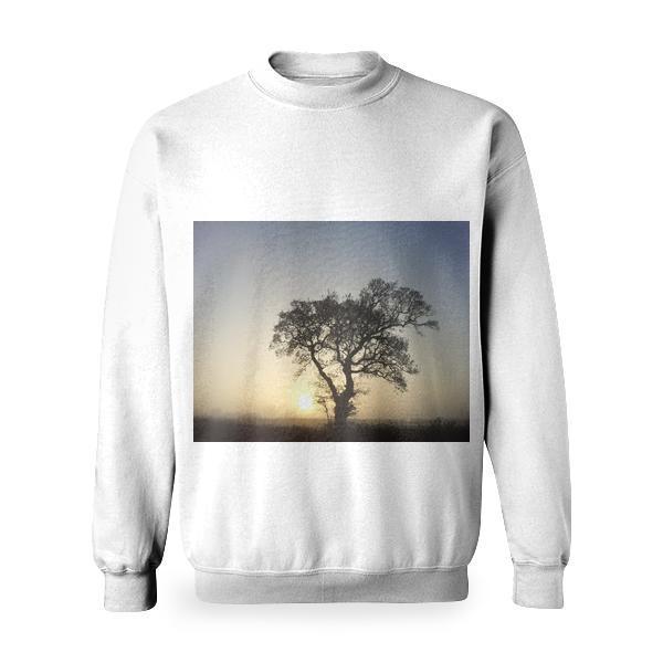Nature Sunset Tree Basic Sweatshirt