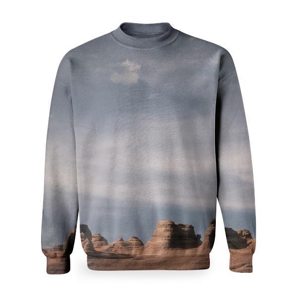 White Cloudy Sky Over The Grand Canyon Basic Sweatshirt