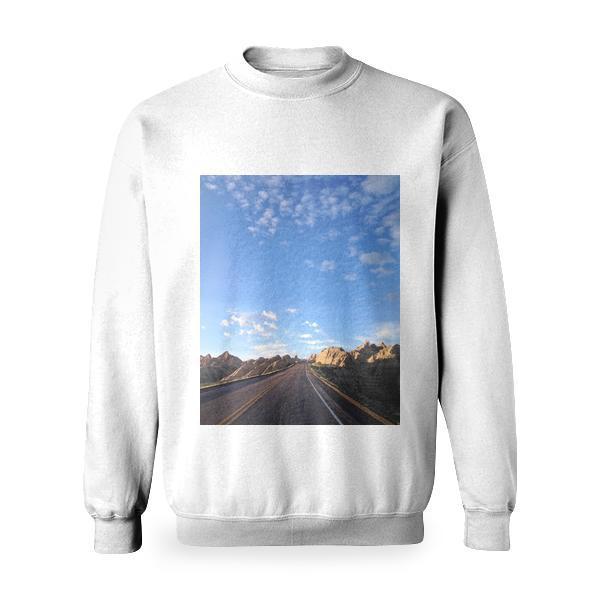 Road Nature Sky Rocks Basic Sweatshirt
