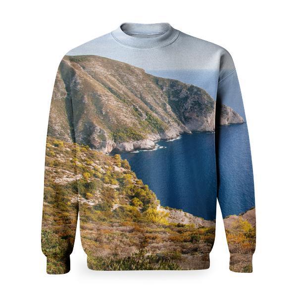 Sea Landscape Mountains Nature Basic Sweatshirt