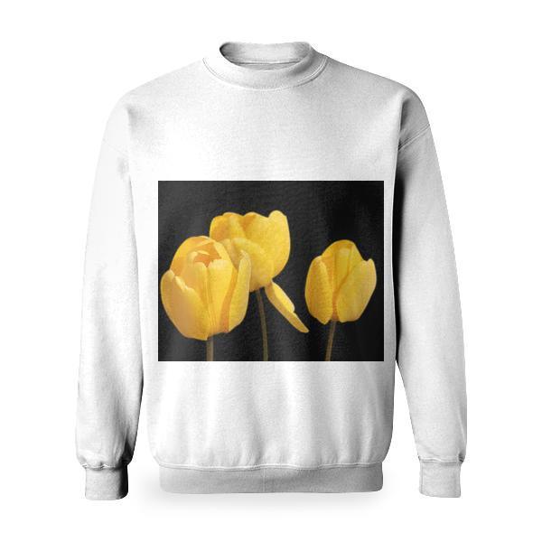 Yellow Flower Basic Sweatshirt