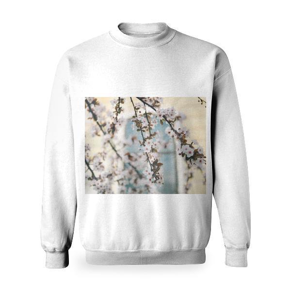 WhiteFlowering Deciduous Tree Basic Sweatshirt