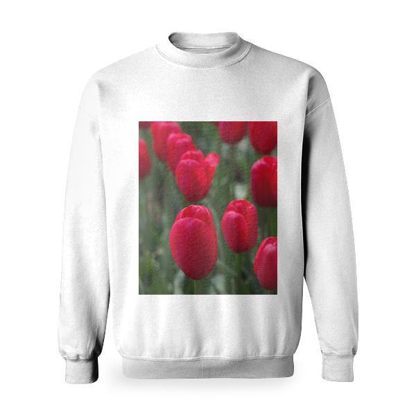 Red Tulips Basic Sweatshirt