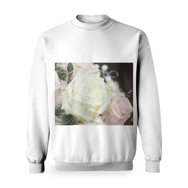 Love Flowers Bouquet Roses Basic Sweatshirt
