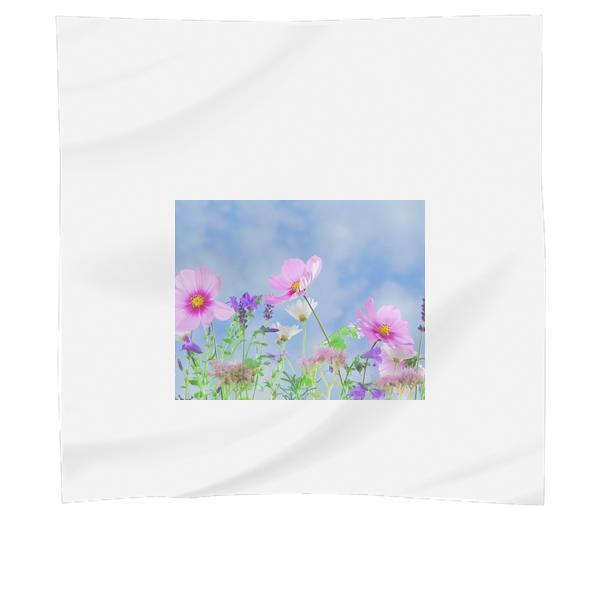 Pink Petaled Flower During Daytime Scarf