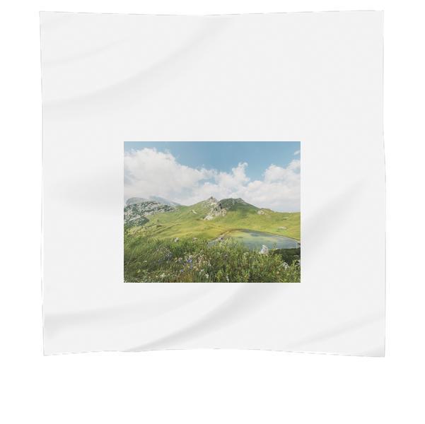 Aerial Photography Of Mountains Under Blue Sky And White Clouds During Daytime Scarf