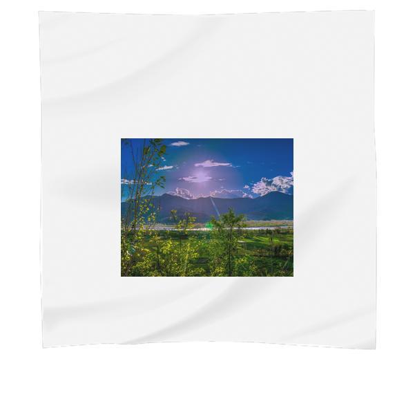 Mountain High During Daytime Scarf