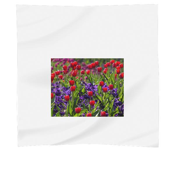 Tulips Flower With Green Leaves During Daytime Scarf
