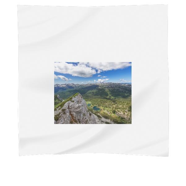 Aerial Photography Of Mountain With Green Leaf Trees During Daytime Scarf