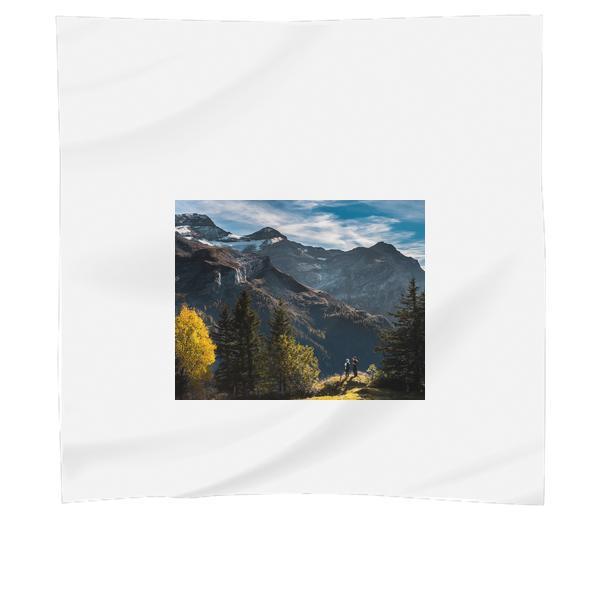 Landscape Mountains Nature Trees Scarf
