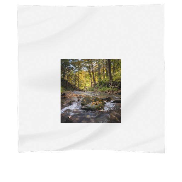 River In Forest During Daytime Scarf