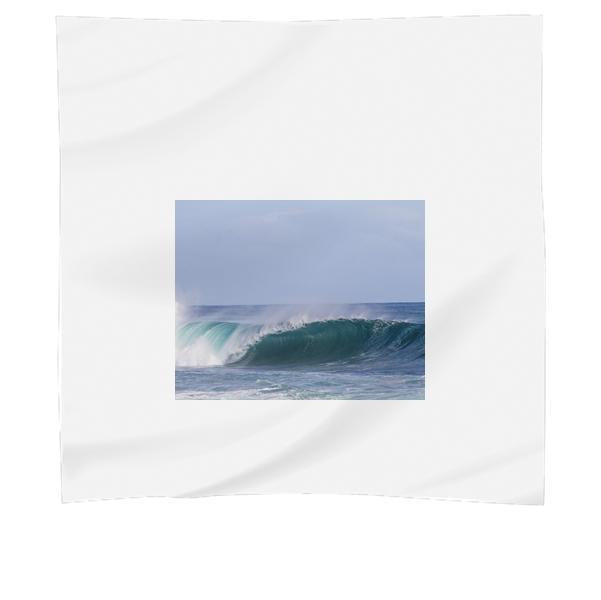 Blue Wavy Ocean During Daytime Scarf