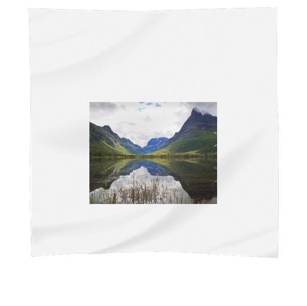 Scenic View Of Lake Against Cloudy Sky Scarf