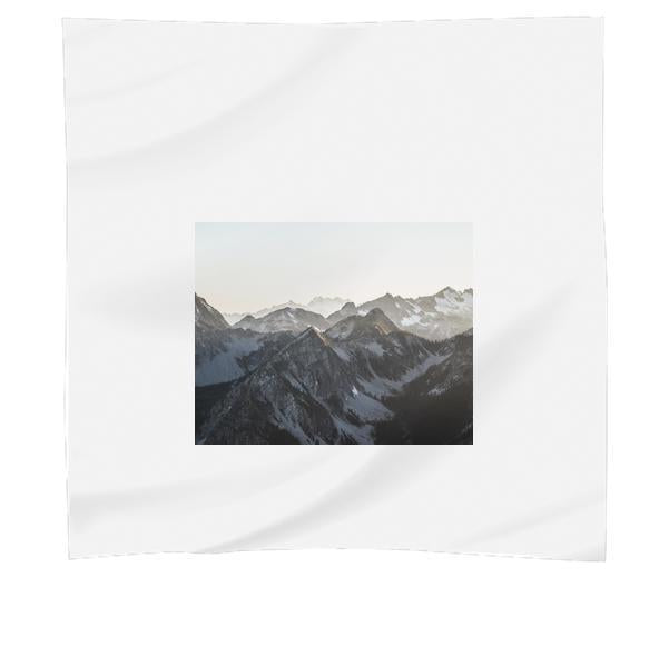 Snow Landscape Mountains Nature Scarf