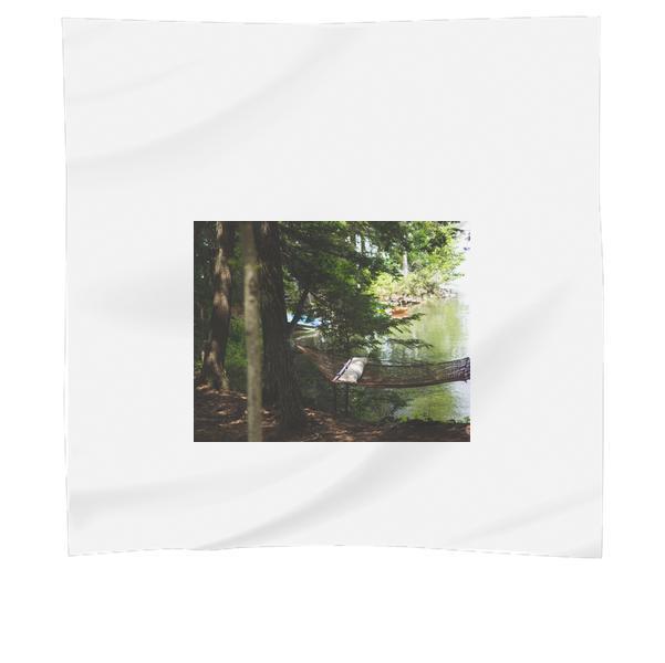 Brown Hammock Between Brown Trees Beside Body Of Water During Daytime Scarf