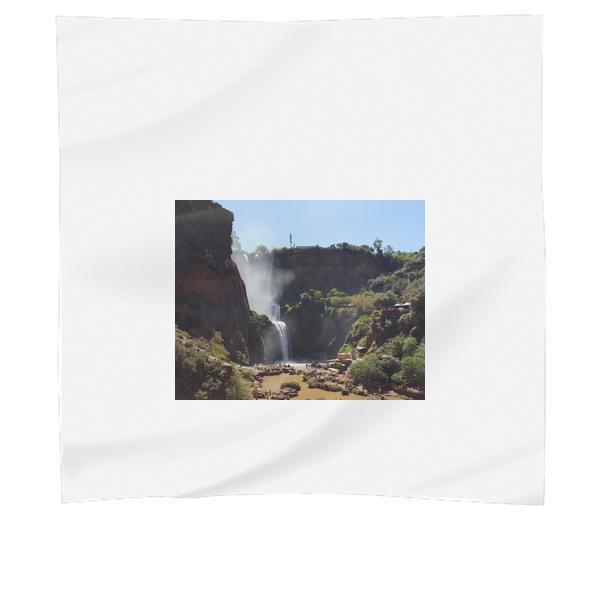 Waterfall Near Green Trees During Daytime Scarf