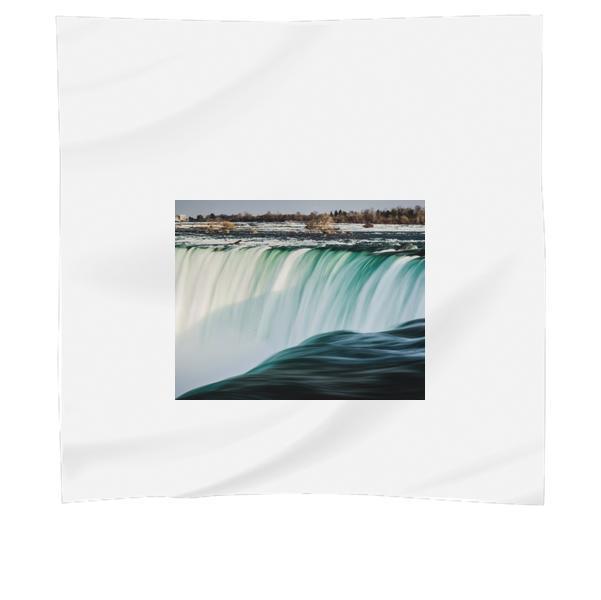 Green White Waterfall During Daytime Scarf