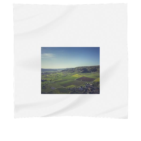 Aerial View Of Village During Daytime Scarf